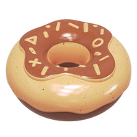 HKM-533587 Donut-Shaped Molar Teeth Cleaning Dog Toy in Pink, Yellow, Chocolate - Durable TPR Material