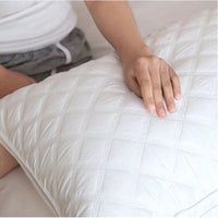 HKM-533587 Soft Polyester Feather Velvet Neck Pillow - Rectangular Fiber Filling, Hotel Style, Single & Double Pack Options