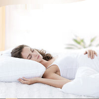 HKM-533587 Soft Polyester Feather Velvet Neck Pillow - Rectangular Fiber Filling, Hotel Style, Single & Double Pack Options