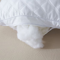 HKM-533587 Soft Polyester Feather Velvet Neck Pillow - Rectangular Fiber Filling, Hotel Style, Single & Double Pack Options