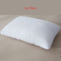 HKM-533587 Soft Polyester Feather Velvet Neck Pillow - Rectangular Fiber Filling, Hotel Style, Single & Double Pack Options