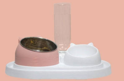 HKM-533651 Elevated Cat Feeding Bowl with 304 Stainless Steel and Ergonomic Design