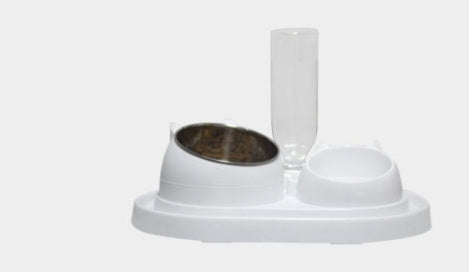 HKM-533651 Elevated Cat Feeding Bowl with 304 Stainless Steel and Ergonomic Design