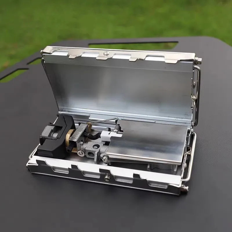 KTX-533651 Foldable Windproof Camping Gas Stove for Outdoor Picnic and Travel, Model BGL036