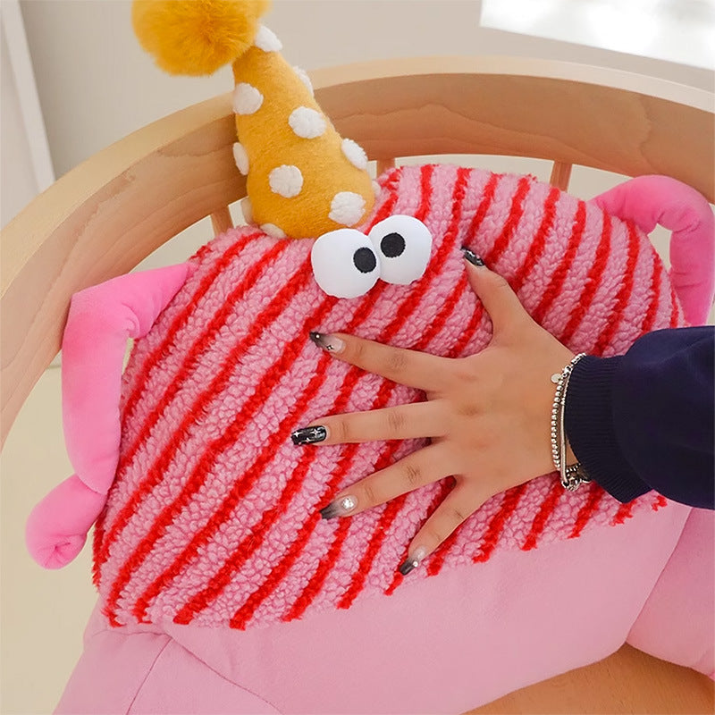 HKM-534099 Cartoon Reading Pillow for Dormitory Sofa - Available in Purple, Green, Blue, Pink