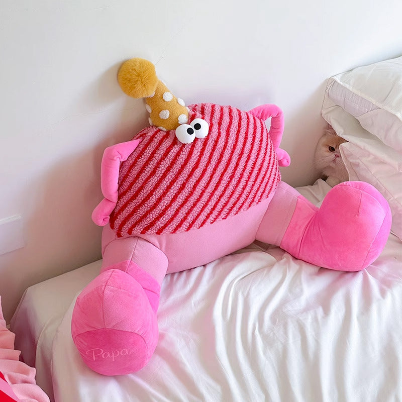 HKM-534099 Cartoon Reading Pillow for Dormitory Sofa - Available in Purple, Green, Blue, Pink