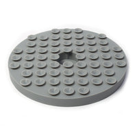 HKM-534163 Silicone Round Pet Licking Mat in Gray, Blue, and Red for Enrichment and Relaxation