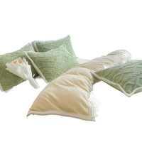 HKM-534291 Solid Color Thickened Milk Fiber Four-Piece Bedding Set with Duvet Cover and Pillowcases