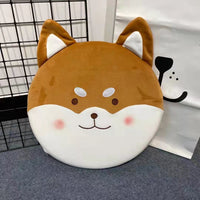 HKM-534355 Japanese Cat Cartoon Plush Cushion for Students, 40x40cm Memory Foam Chair Pillow