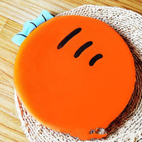 HKM-534355 Japanese Cat Cartoon Plush Cushion for Students, 40x40cm Memory Foam Chair Pillow