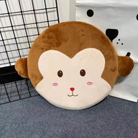 HKM-534355 Japanese Cat Cartoon Plush Cushion for Students, 40x40cm Memory Foam Chair Pillow
