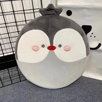 HKM-534355 Japanese Cat Cartoon Plush Cushion for Students, 40x40cm Memory Foam Chair Pillow