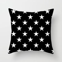HKM-534419 Nordic Geometric Abstract Yellow and Black Pillow Cover for Home Sofa