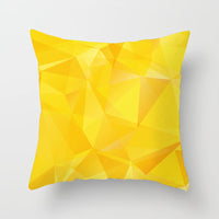 HKM-534419 Nordic Geometric Abstract Yellow and Black Pillow Cover for Home Sofa