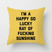 HKM-534419 Nordic Geometric Abstract Yellow and Black Pillow Cover for Home Sofa