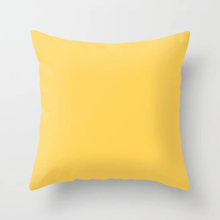 HKM-534419 Nordic Geometric Abstract Yellow and Black Pillow Cover for Home Sofa