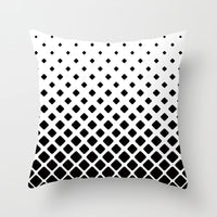 HKM-534419 Nordic Geometric Abstract Yellow and Black Pillow Cover for Home Sofa