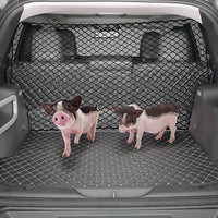 HKM-534483 Pet Car Isolation Net for Dog Safety in Trunk - 120cm x 70cm Mesh Barrier