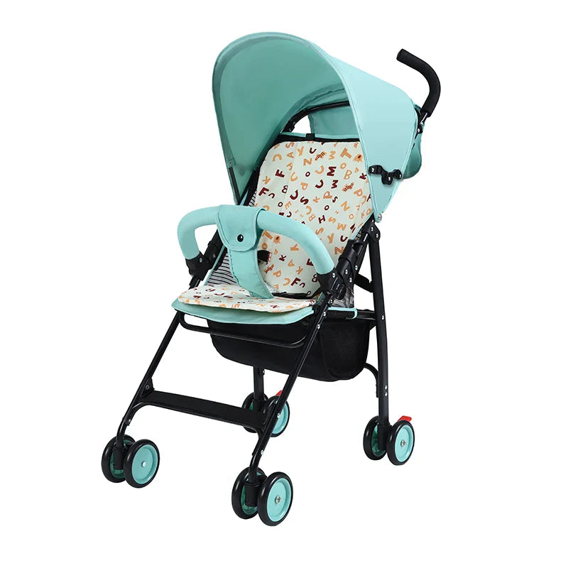 KTX-534483 Portable 2-in-1 Lightweight Baby Stroller with Cotton Fabric and Easy-Folding Design