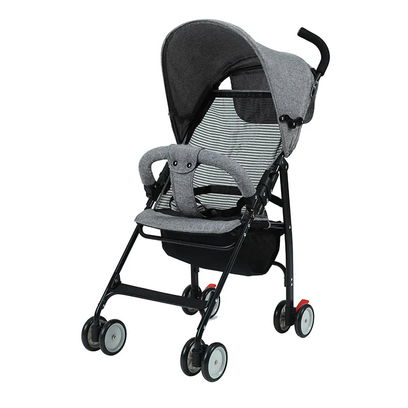 KTX-534483 Portable 2-in-1 Lightweight Baby Stroller with Cotton Fabric and Easy-Folding Design