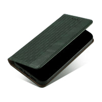 HKM-534547 Embossed Leather Flip Phone Case for iPhone 6/6S, 7/8, X/XS, 11, 12, 13 in Various Colors