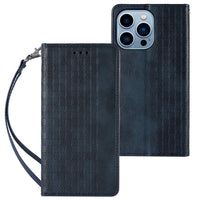 HKM-534547 Embossed Leather Flip Phone Case for iPhone 6/6S, 7/8, X/XS, 11, 12, 13 in Various Colors