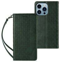 HKM-534547 Embossed Leather Flip Phone Case for iPhone 6/6S, 7/8, X/XS, 11, 12, 13 in Various Colors