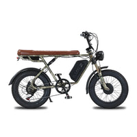 HKM-534611 Electric Mountain Fat Bike with 1500W Motor and 26Ah Lithium Battery, 20-Inch Wheels, 7-Speed Gear System