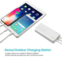 HKM-534675 30000mAh Portable Power Bank with Two-Way Fast Charging for Phones and Tablets