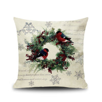 HKM-534675 Modern Christmas Linen Pillowcase - Simple Design Cushion Cover