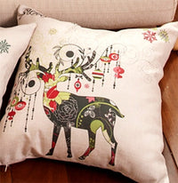 HKM-534675 Modern Christmas Linen Pillowcase - Simple Design Cushion Cover