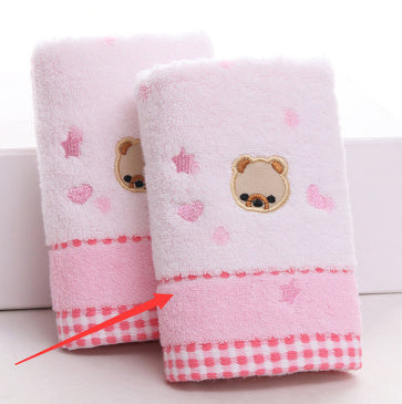 HKM-534867 Cotton Cartoon Towel for Kids - Soft, Absorbent, and Quick-Drying