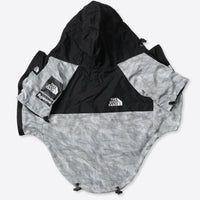 HKM-534931 Large Dog Shell Jacket - Lightweight Polyester Pet Clothing in Waste Paper Print