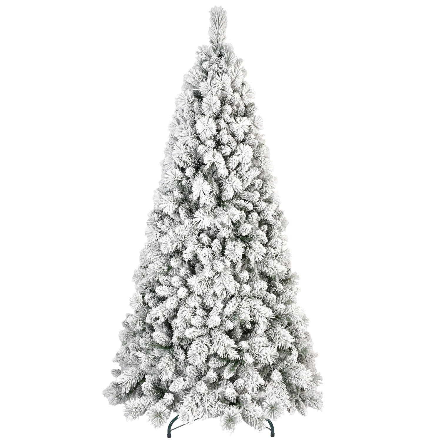 HKM-535059 Flocked PVC Christmas Trees in Various Heights: 4ft to 9ft
