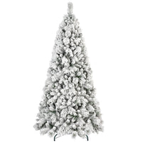HKM-535059 Flocked PVC Christmas Trees in Various Heights: 4ft to 9ft