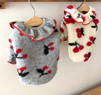 HKM-535251 Cozy Two-Legged Clothes for Pomeranian Puppies – Spring & Autumn Wear in Gray and White