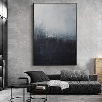 HKM-535379 Handmade Abstract Oil Painting Canvas Art for Living Room Decoration - Unframed and Rolled