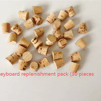HKM-535379 Hanging Solid Wood Keyboard Toy for Parrot Training and Decompression