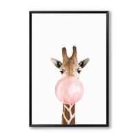 HKM-535443 Nordic Style Koala and Zebra Canvas Wall Art for Home Décor - Rectangular Modern Decorative Painting