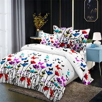 HKM-535763 Aloe Cotton Floral Three-Piece Bedding Set in Multiple Sizes