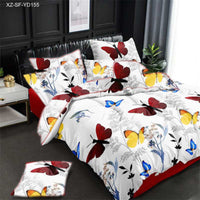 HKM-535763 Aloe Cotton Floral Three-Piece Bedding Set in Multiple Sizes