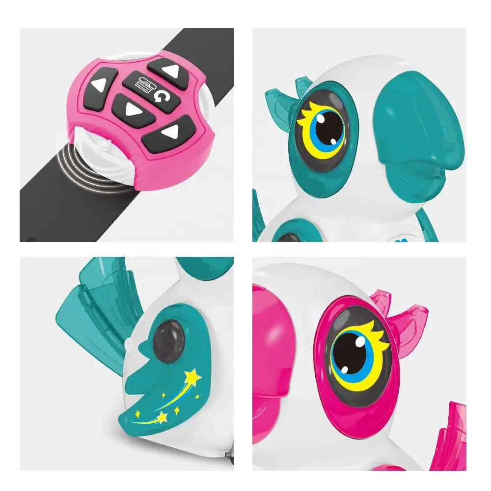 HKM-536019 Intelligent Remote Control Parrot Robot Toy for Kids with Line Following Feature