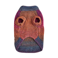 HKM-536019 Soft Glutinous Rainbow Circle Pet Sweater - Wool Acrylic Blend in Multiple Sizes
