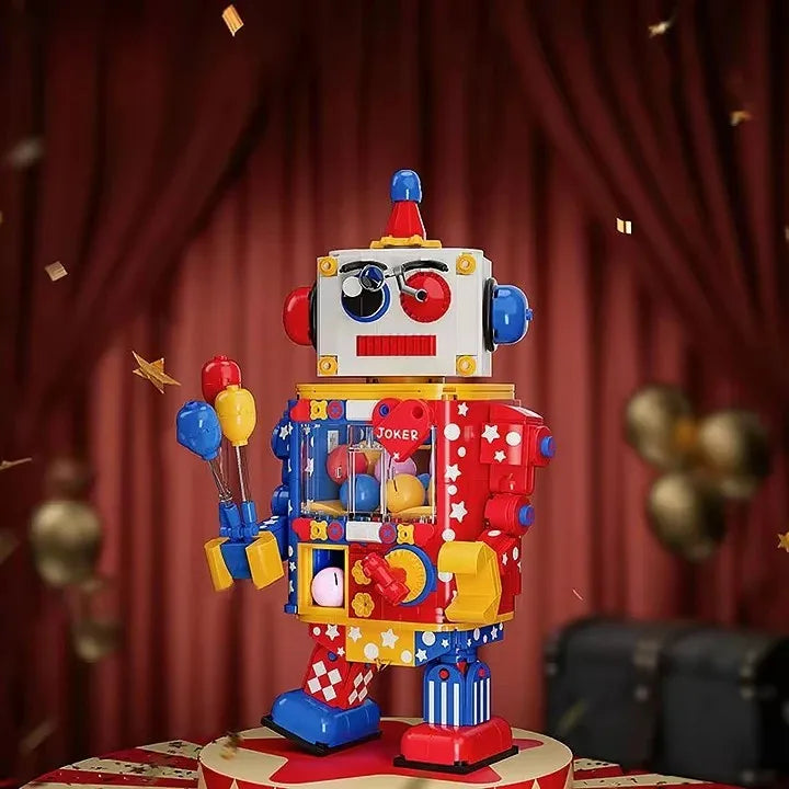 Funky Deformation Cartoon Robot Building Block Set for Creative Engineering Play