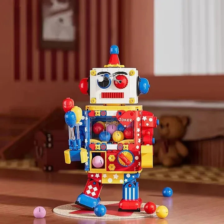 Funky Deformation Cartoon Robot Building Block Set for Creative Engineering Play