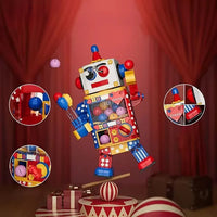 HKM-536083 Funky Deformation Cartoon Robot Building Block Set for Creative Engineering Play