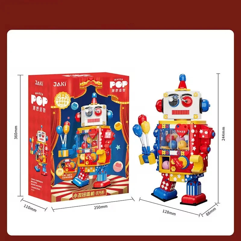Funky Deformation Cartoon Robot Building Block Set for Creative Engineering Play
