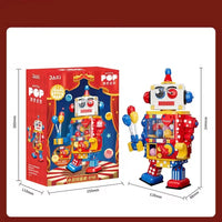 HKM-536083 Funky Deformation Cartoon Robot Building Block Set for Creative Engineering Play