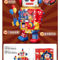HKM-536083 Funky Deformation Cartoon Robot Building Block Set for Creative Engineering Play