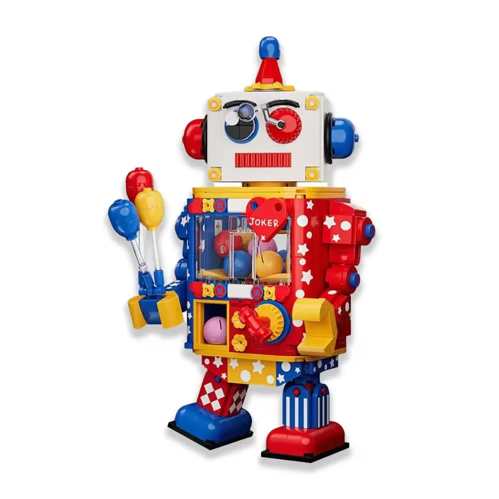 Funky Deformation Cartoon Robot Building Block Set for Creative Engineering Play
